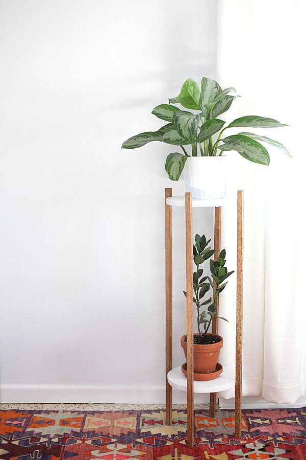 DIY two tiered plant stand Refresh Your Space With A DIY Plant Stand 