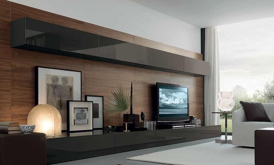 designs of living room wall units