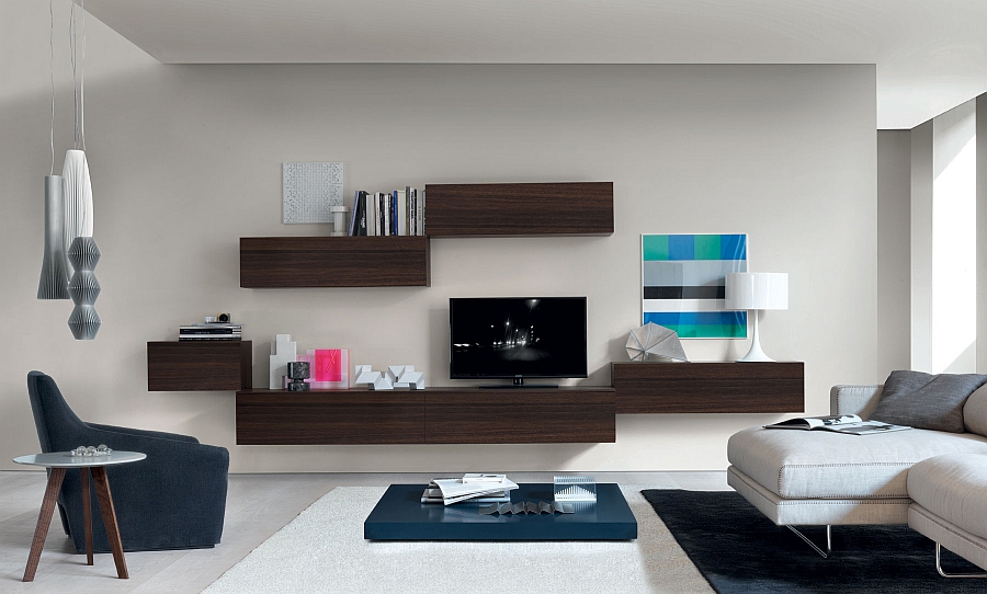 small living room wall units