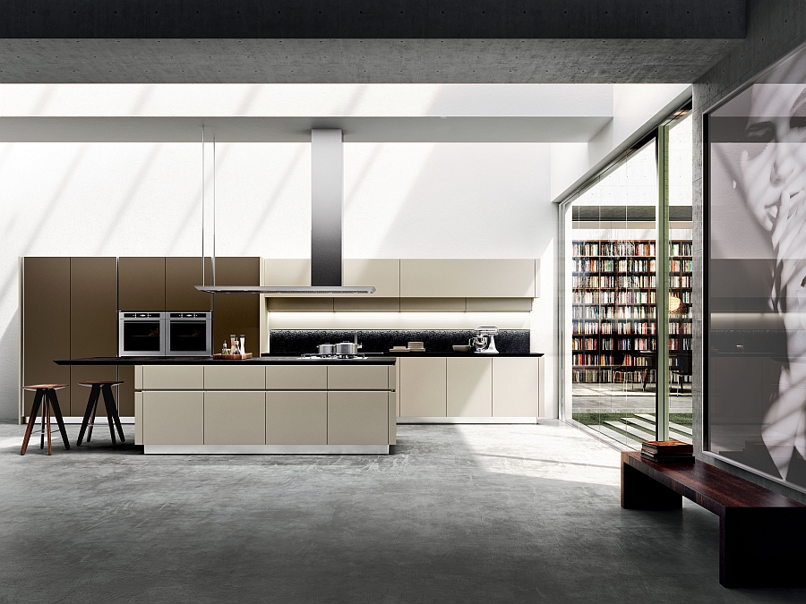 Simple and stylish design of Idea kitchen reinterprets the design of the 70s