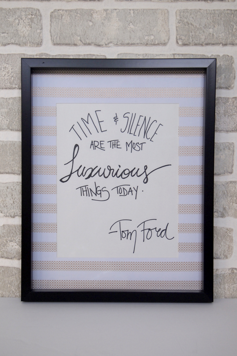 Add some inspirational quotes to your newly crafted frames 