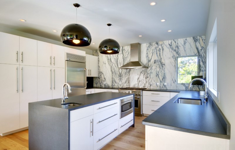 contemporary marble kitchen table with stools