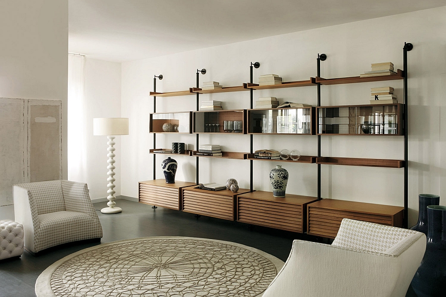 living room modern wall units