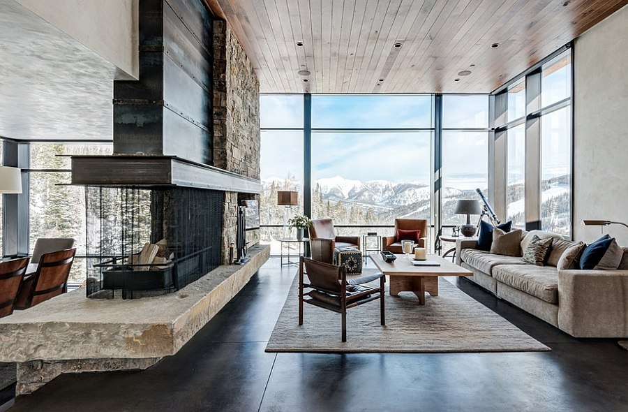 30 rustic living room ideas for a cozy, organic home Small idées chalet