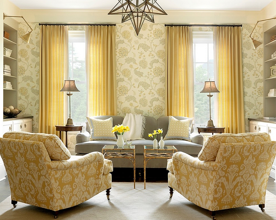 Yellow And White Decorating Living Room Ideas