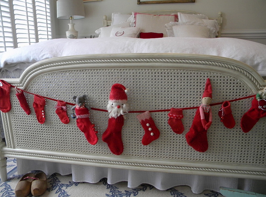 Christmas with a Swedish touch in the bedroom [From: Christie Thomas]