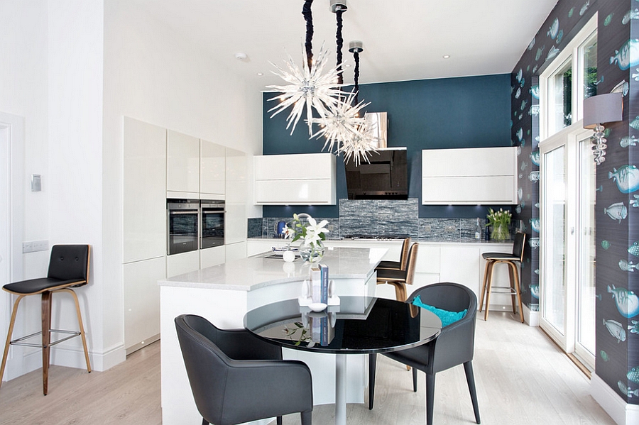 Kitchen wallpaper ideas wall decor that sticks
