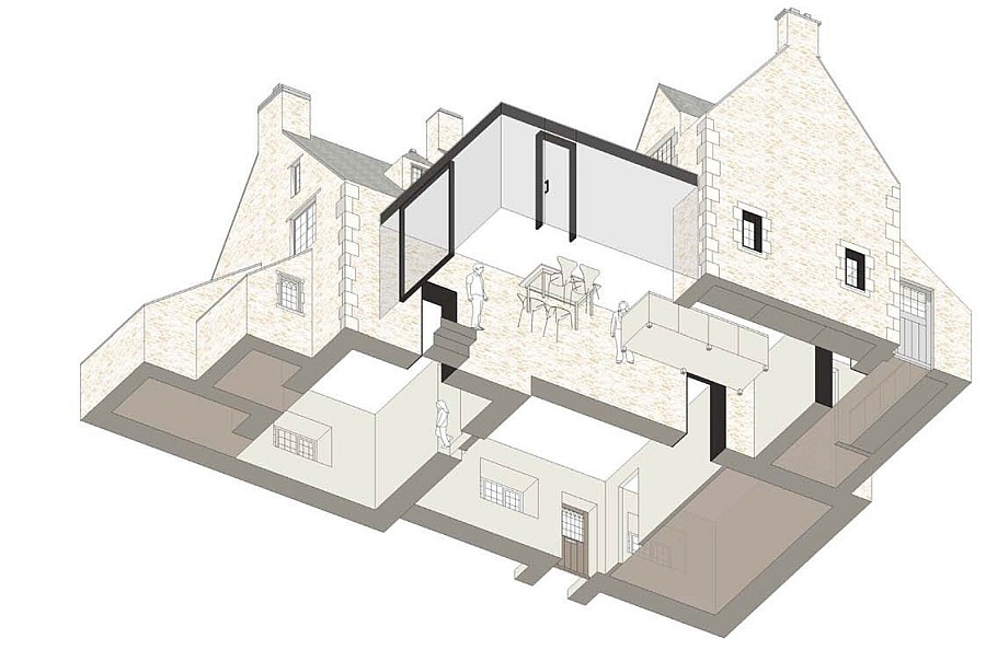 Model of the modern extension to the classic British home