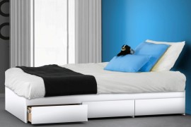 BLVD Reversible Platform Bedroom Collection Blue