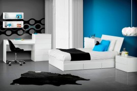 BLVD Reversible Platform Bedroom Collection Blue Room