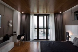 Bedroom offers stunning views of Dnieper