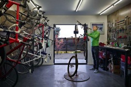 Bike shop on the ground floor of the Cycle House