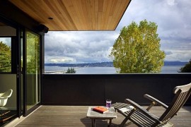 Charming lake view from the terrace of the Cycle House