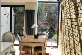 Contemporary dining room with an edgy industrial vibe