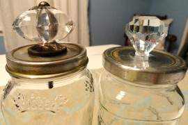 Doorknob Topped Storage Jars
