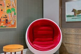 Eero Aarnio Ball Chair brings midcentury magic to the London bachelor pad