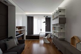 Ergonomic home office are aof the modern penthouse