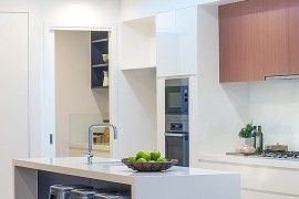 Ergonomic kitchen seems like a natural extension of the living area