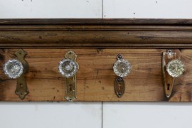 Glass Door Knob Coat Rack