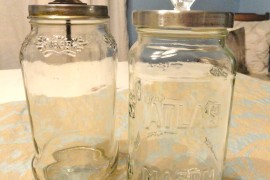 Glass Doorknob Storage Jars