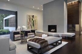 Gray brings style and sophistication to the living room