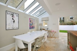 Kitchen skylights need not always be front and above the island!