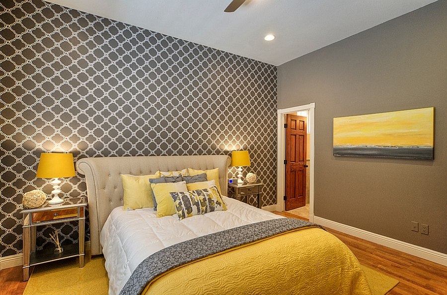 Creative Grey And Yellow Bedroom Decor for Modern Garage