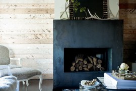 Stack those logs inside the firebox in warmer months
