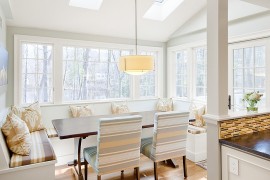 Turn the kitchen banquette into a sensational dining area with natural light