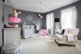 A nursery backdrop that allows the room to grow with your little one