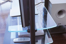 Cool Ubiqua TV Stand has a minimal, modern vibe
