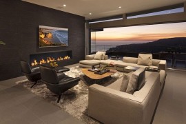 Elegant and plush decor add to the ambiance of the living room