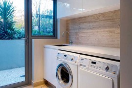 Ergonomic small laundry room design