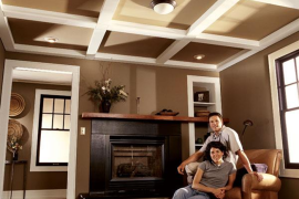 Family Handyman Beam and Panel Ceiling
