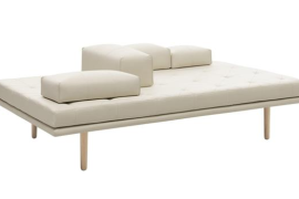Fusion Sofa in White Leather