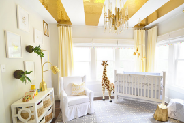 Gold Striped Ceilings