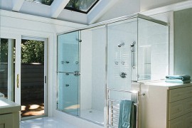 Open up your bathroom to natural light with skylights