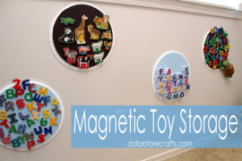 Pizza Pan Magnetic Toy Storage
