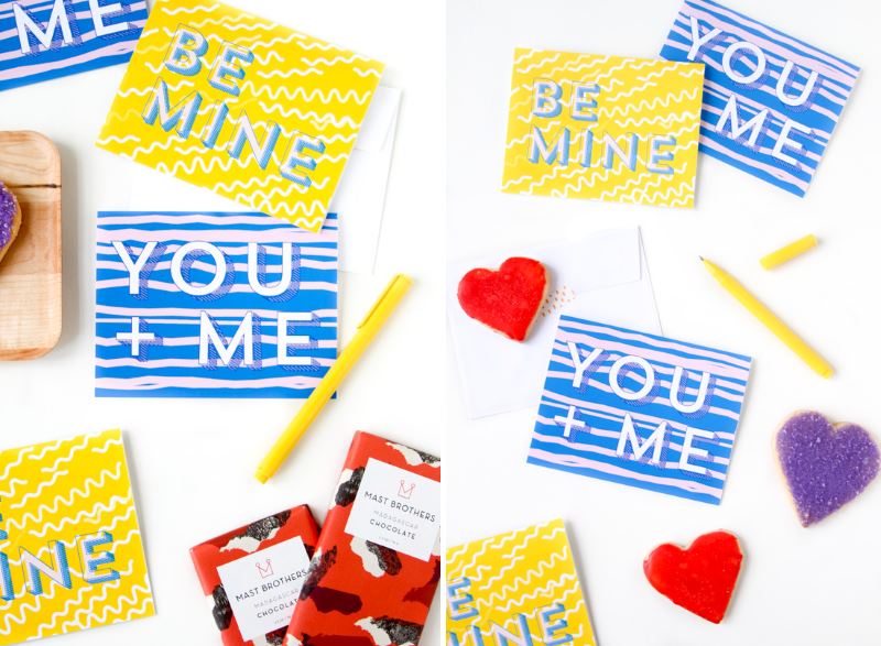 Printable valentines from Paper & Stitch