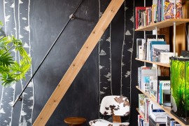 Turn the chalkboard wall into a work of art
