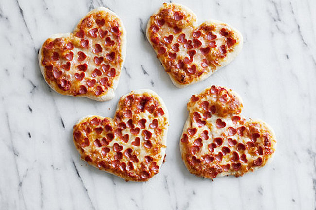 Valentine's Day pizza from Melodrama