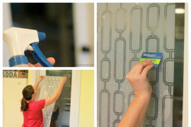 Vinyl Rub on Art for Glass