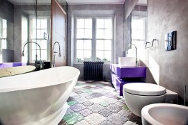 23 Gorgeous Bathrooms That Enchant With Purple Panache Interior Design Blogs