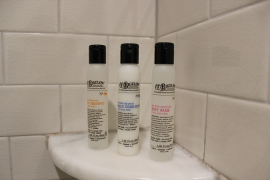 CO Bigelow Products in Hotel Shower