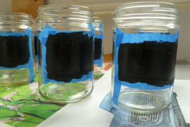Chalkboard Labeled Jars