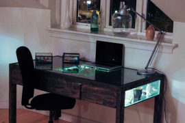 Daniel Zeller Desk Filled with Plants