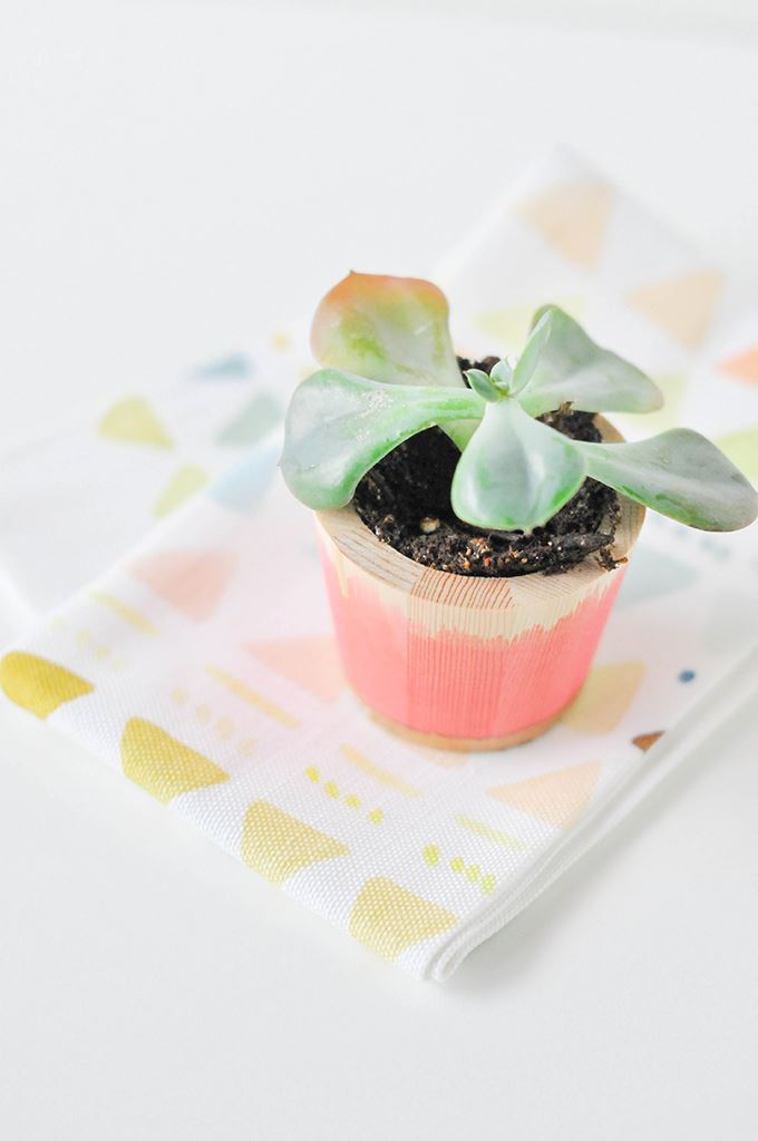 Dip-dyed planter from Proper