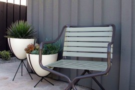 Elegant and understated bullet planters in white