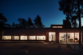 Fabulous home blends in with the colors of the landscape