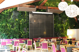 Flowerbox Nature Green Wall in Restaurant
